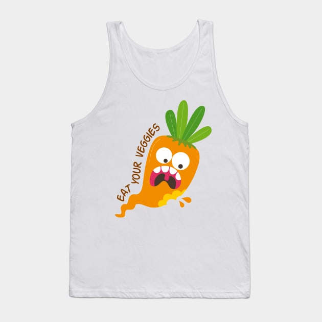 Eat your veggies-carrot Tank Top by Frispa